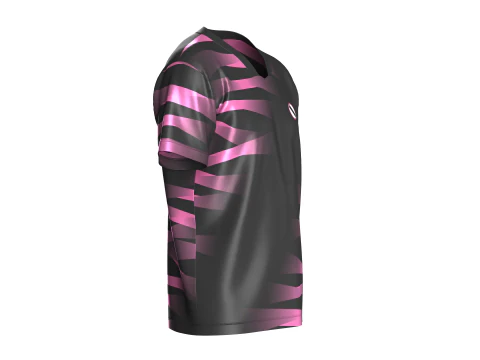 Soccer Pink And Black Jersey-Third Kit 3D Model