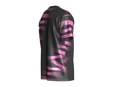 Soccer Pink And Black Jersey-Third Kit 3D Model