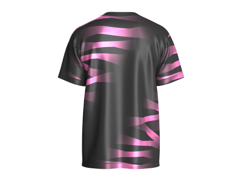 Soccer Pink And Black Jersey-Third Kit 3D Model
