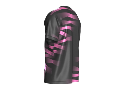 Soccer Pink And Black Jersey-Third Kit 3D Model