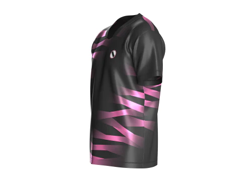 Soccer Pink And Black Jersey-Third Kit 3D Model