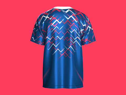 Soccer Printed Sports Jersey-Away Kit 3D 模型