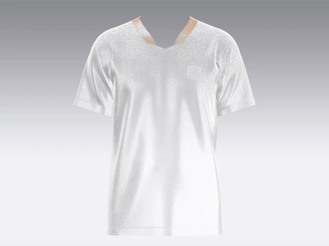 Soccer Printed Sports Jersey-Away Kit 3D Model