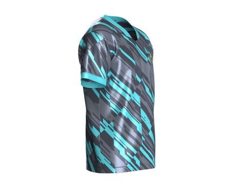 Soccer Printed Sports Jersey-Home Kit 3D Модель