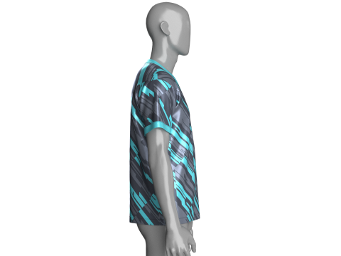 Soccer Printed Sports Jersey-Home Kit 3D Модель