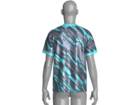 Soccer Printed Sports Jersey-Home Kit 3D Модель