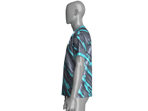 Soccer Printed Sports Jersey-Home Kit 3D Модель