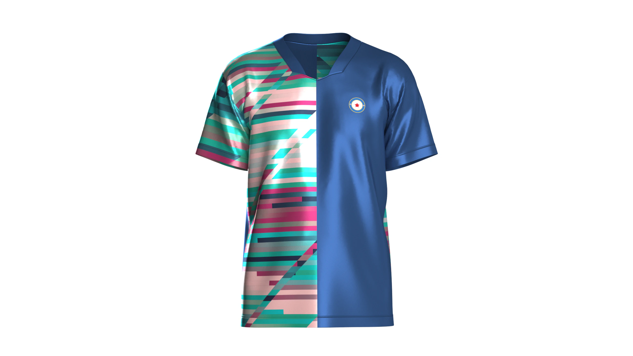 Soccer Printed Sports Jersey-Third Kit 3D Model .c4d .max .obj .3ds .fbx .stl .blend 