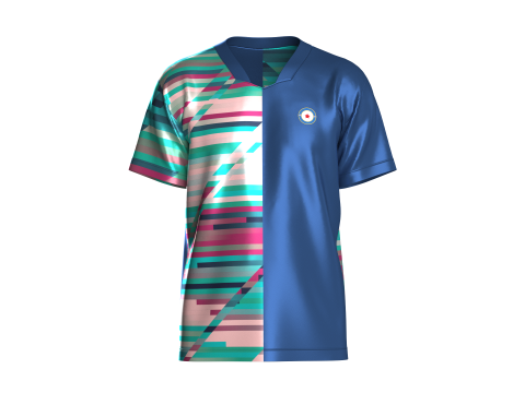 Soccer Printed Sports Jersey-Third Kit 3D Model