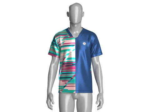 Soccer Printed Sports Jersey-Third Kit 3D Model