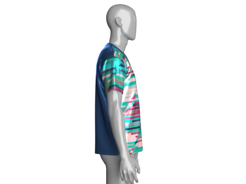Soccer Printed Sports Jersey-Third Kit Modelo 3D