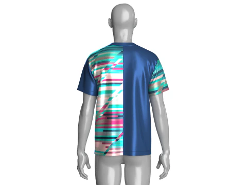 Soccer Printed Sports Jersey-Third Kit 3D Model