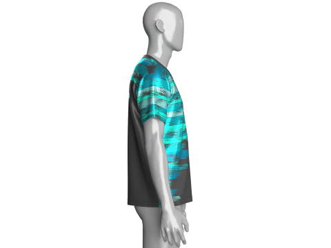 Soccer Printed Sports Jersey-Third Kit V2 3D Model