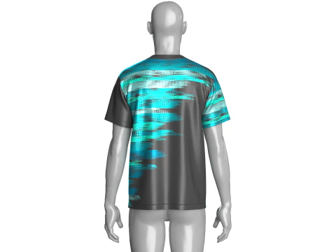 Soccer Printed Sports Jersey-Third Kit V2 3D Model