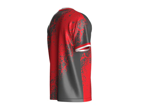 Soccer Red And Black Jersey-Home Kit 3D Model