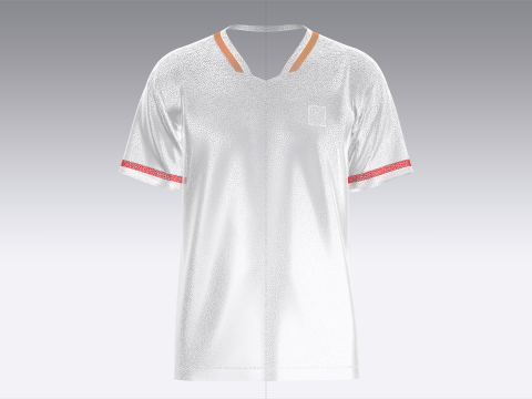 Soccer Red And Black Jersey-Home Kit 3Dモデル