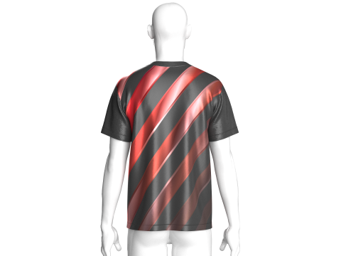 Soccer Red And Black Jersey-Home Kit V2 3Dモデル