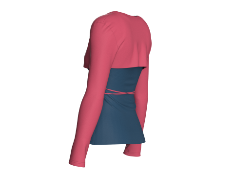 Girls Comfyparty Tops 3D Модель