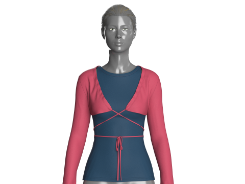 Girls Comfyparty Tops 3D Модель