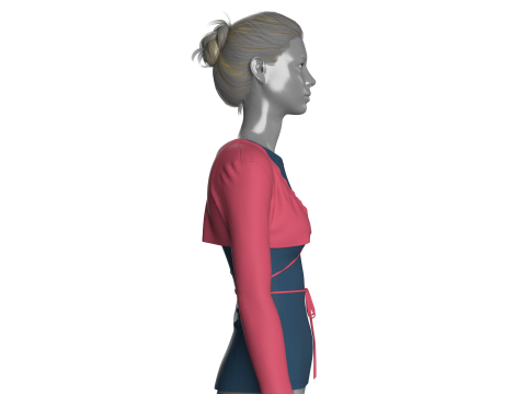 Girls Comfyparty Tops 3D Модель