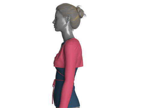 Girls Comfyparty Tops 3D Модель