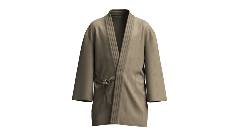 Kids Noragi Jacket 3D Model .c4d .max .obj .3ds .fbx .stl .blend