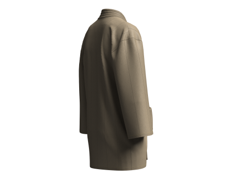 Kids Noragi Jacket 3D Model
