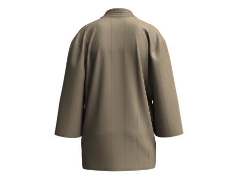 Kids Noragi Jacket 3D Model