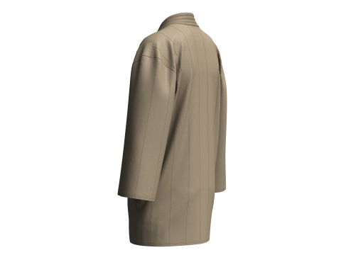 Kids Noragi Jacket 3D Model