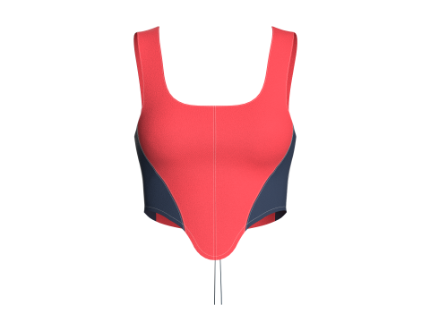 Upcycled Corset Tops 3D Модель