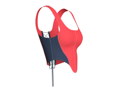 Upcycled Corset Tops 3D Model