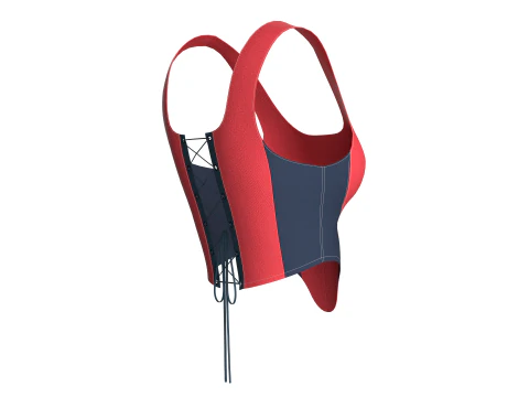 Upcycled Corset Tops 3D Model
