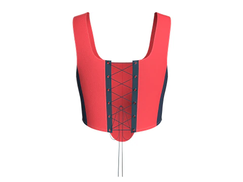 Upcycled Corset Tops 3D Model