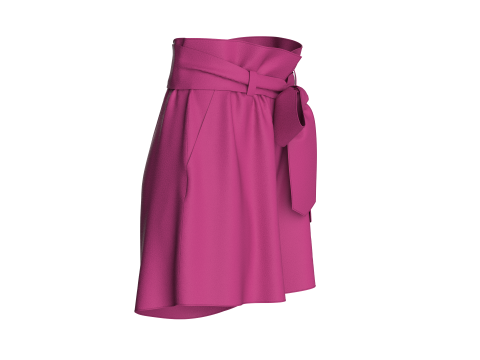 Women Stylish Waist Shorts 3D Model