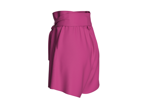 Women Stylish Waist Shorts 3D Model