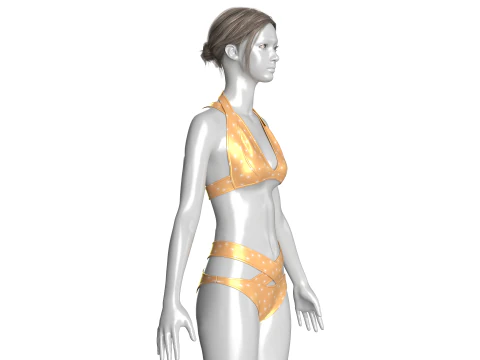 Girls Bikini - Summer Print 3D Model