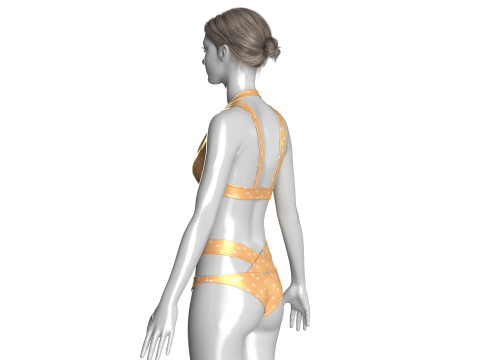 Girls Bikini - Summer Print 3Dモデル