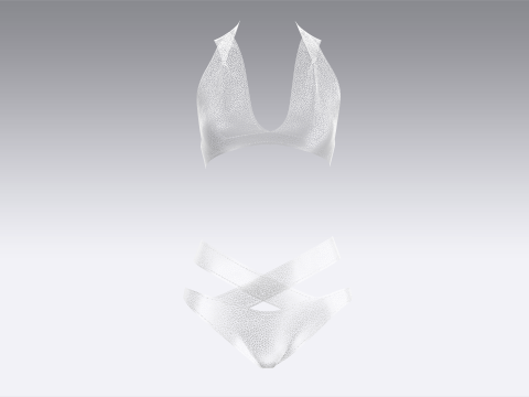 Girls Bikini - Summer Print 3Dモデル