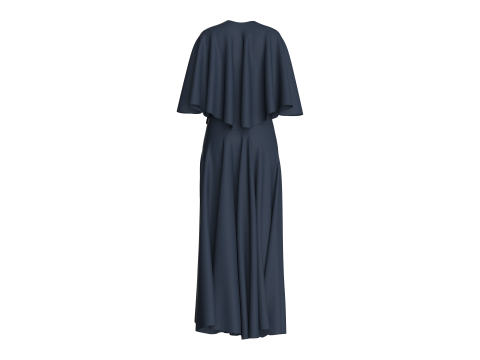 Girls Cope Dress Modello 3D
