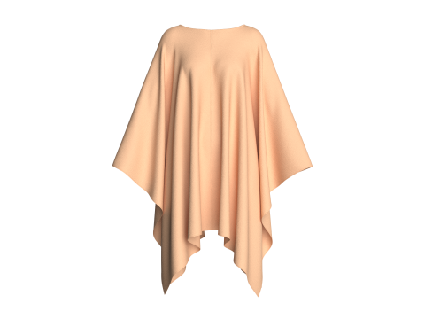 Girls Cope Dress V2 3D-Modell