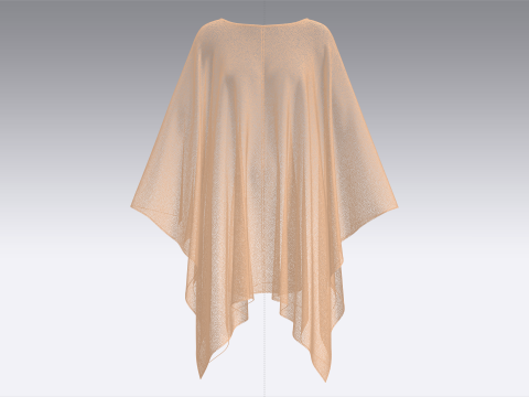 Girls Cope Dress V2 3D-Modell
