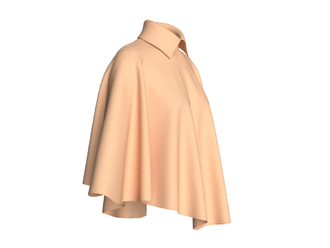 Girls Cope Dress V3 Modello 3D