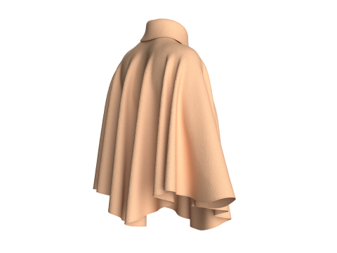 Girls Cope Dress V3 Modello 3D