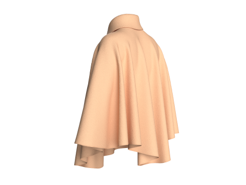 Girls Cope Dress V3 Modello 3D