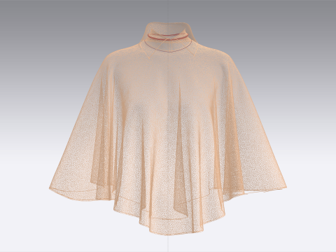 Girls Cope Dress V3 Modello 3D