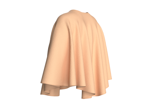 Girls Cope Dress V4 3D Model