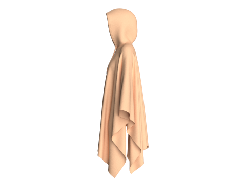 Girls Cope Dress V5 Model 3D