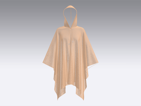 Girls Cope Dress V5 Model 3D