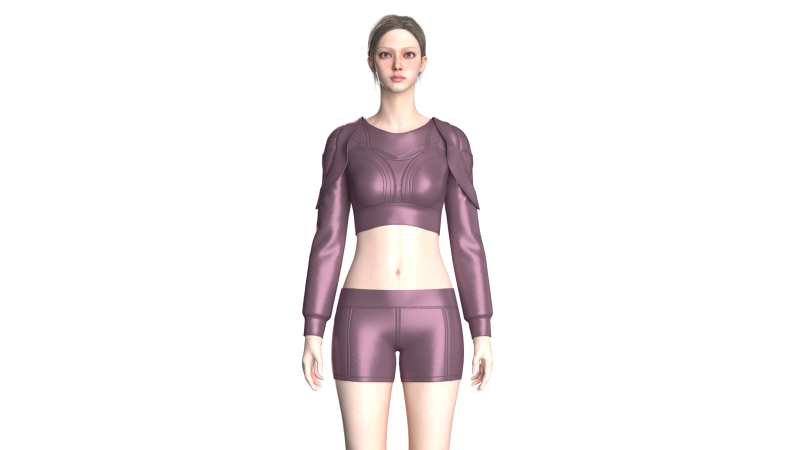 Girls Midi Dress V2 Modello 3D .c4d .max .obj .3ds .fbx .stl .blend