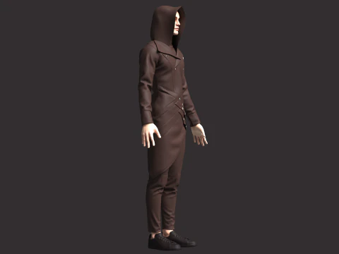 Men Assassin Outfit 3D Model